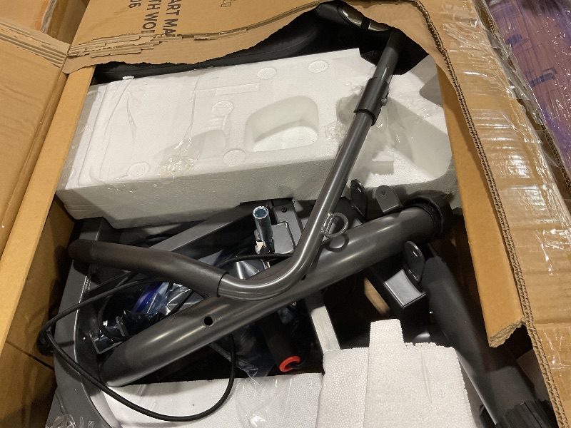 Photo 1 of **MINOR USE WEAR**Sunny Health & Fitness Smart Recumbent Bike w/Workout Bands, 300LB Capacity Compact Equipment for Indoor Full-Body Exercise, Adjustable Cushion Seat for Seniors Home Cardio Training, Free SunnyFit App