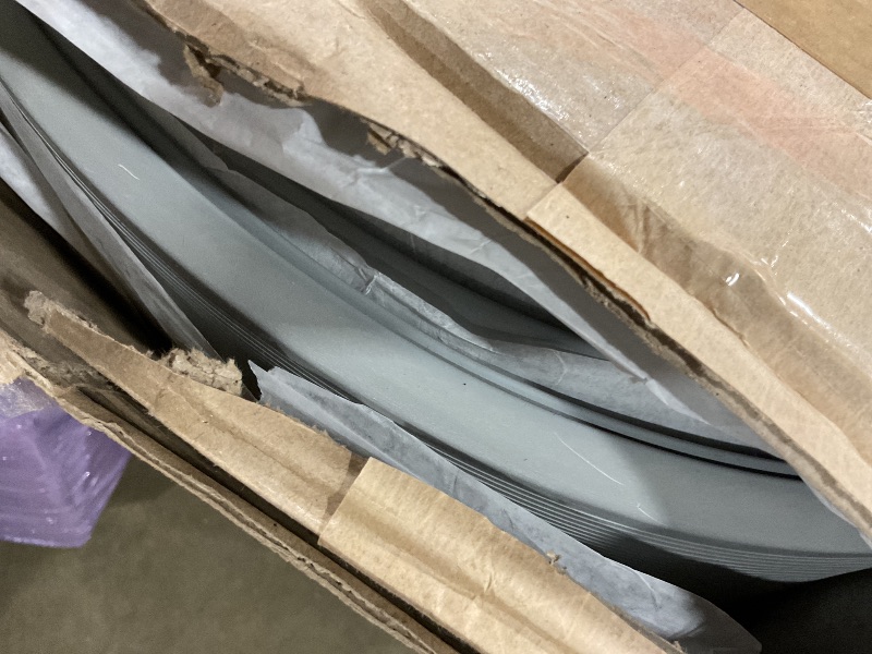 Photo 1 of **SCRATCHES**PRO FLEX Gray Vinyl Wall Base Ultra Thick (1/8 inch), 6 inch X 80 ft Non Glued Wall Base Trim Durable and Flexible - Easy Install Vinyl Floor Base That Resists Scuffing and Cracking