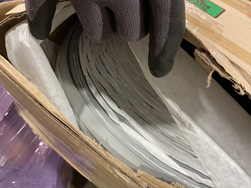 Photo 1 of **SCRATCHES**PRO FLEX Gray Vinyl Wall Base Ultra Thick (1/8 inch), 6 inch X 80 ft Non Glued Wall Base Trim Durable and Flexible - Easy Install Vinyl Floor Base That Resists Scuffing and Cracking