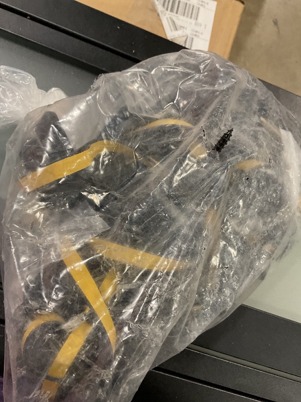 Photo 1 of **MINOR USE WEAR**Calhome 48 in. x 84 in. 3/4 Lites Frosted Glass Black Steel Frame Double Bi-Fold Barn Doors with Hardware Kit and Door Handle