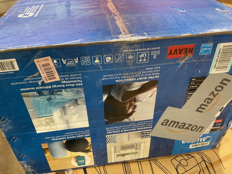 Photo 1 of **MINOR USE WEAR**Midea 12,000 BTU Smart Inverter Air Conditioner Window Unit with Heat and Dehumidifier – Cools up to 550 Sq. Ft., Energy Star Rated, Quiet Operation, Electronic Controls, Remote Control, White