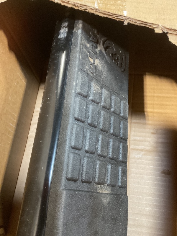 Photo 1 of **MINOR USE WEAR**YHTAUTO 4 Inch Running Boards Fit Dodge Ram 1500 2009-2010 & Ram 1500 2011-2018, 1500 Classic 2019-2024 Extended Cab, Oval Straight Side Steps Carbon Steel Step Bars Off-Road Exterior Accessories