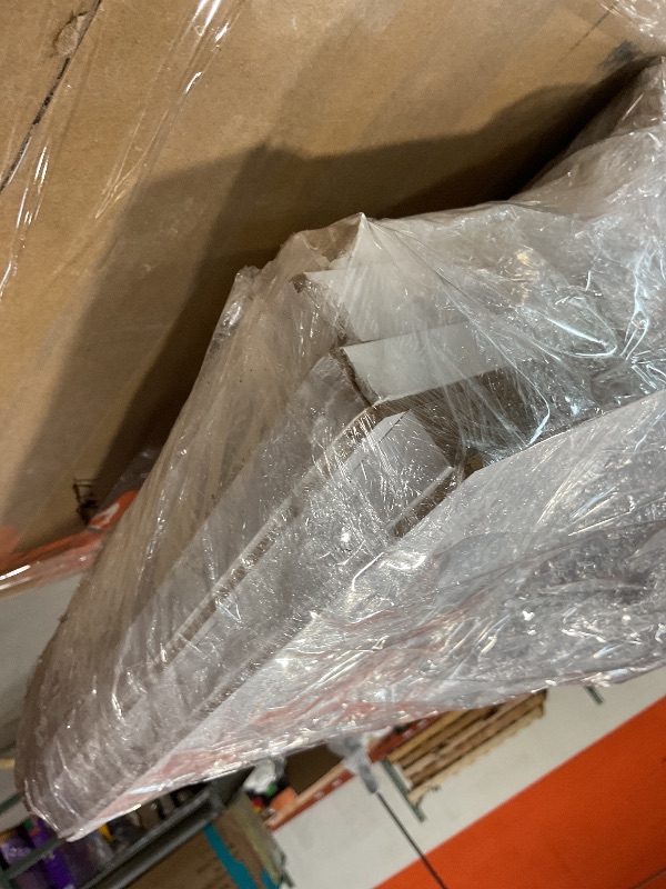 Photo 1 of **SELLING FOR PARTS AS PARTIAL SET. DAMAGE TO CORNERS**GarveeHome 70 Inch Fireplace TV Stand with 36 Inch Electric Fireplace, 12 Colors LED Lights, 750W/1500W for Max 80 Inch TV, 2 Tier Storage 2 Door Cabinet