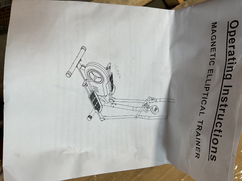 Photo 1 of **SELLING FOR PARTS AS PARTIAL SET. SCUFFS AND SCRATCHES FROM TRANSPORT**Magnetic elliptical trainer. Black