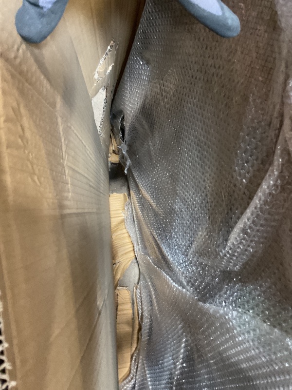 Photo 1 of **TEARS ON CORNER AND BOTTOM SIDE**Deco 79 Farmhouse Metal Fireplace Screen with Tree Detail, 39" x 7" x 33", Green