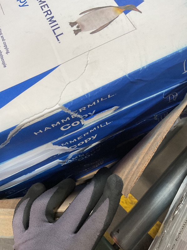Photo 1 of **DIRT ON ONE REAM**Hammermill Printer Paper, 20 lb Copy Paper, 8.5 x 11 - 10 Ream (5,000 Sheets) - 92 Bright, Made in the USA