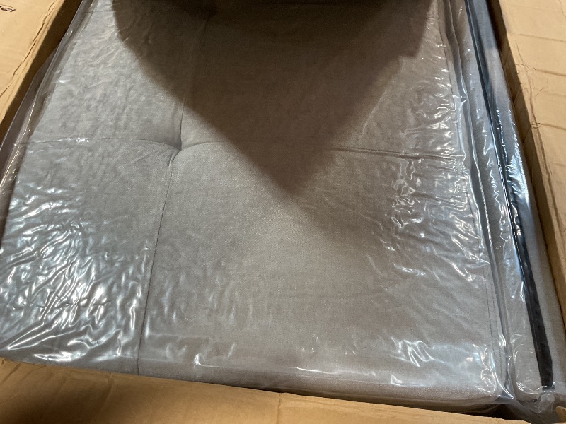 Photo 1 of **MISSING A BACK CUSHION***  85" Couches for Living Room, Modern Comfy Sofa with Deep Seat & Adjustable Armrest, Chenille Fabric Couches for Living Room/Bedroom/Office/Apartment, Light Gray