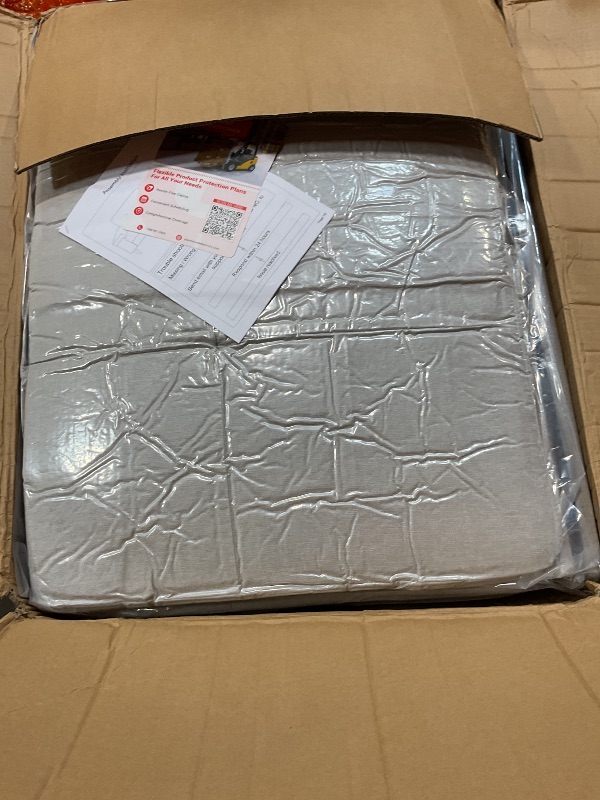 Photo 1 of **MISSING A BACK CUSHION***  85" Couches for Living Room, Modern Comfy Sofa with Deep Seat & Adjustable Armrest, Chenille Fabric Couches for Living Room/Bedroom/Office/Apartment, Light Gray