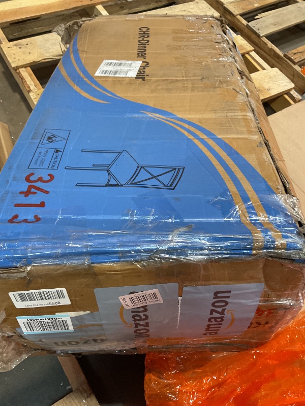 Photo 1 of **2 CHAIRS ONLY. SELLING FOR PARTS AS PARTIAL SET**VECELO 5 Piece Dining Table Set for 4, Faux Marble Dinette with Chairs for Kitchen, Breakfast Nook, Small Space, Dark Black