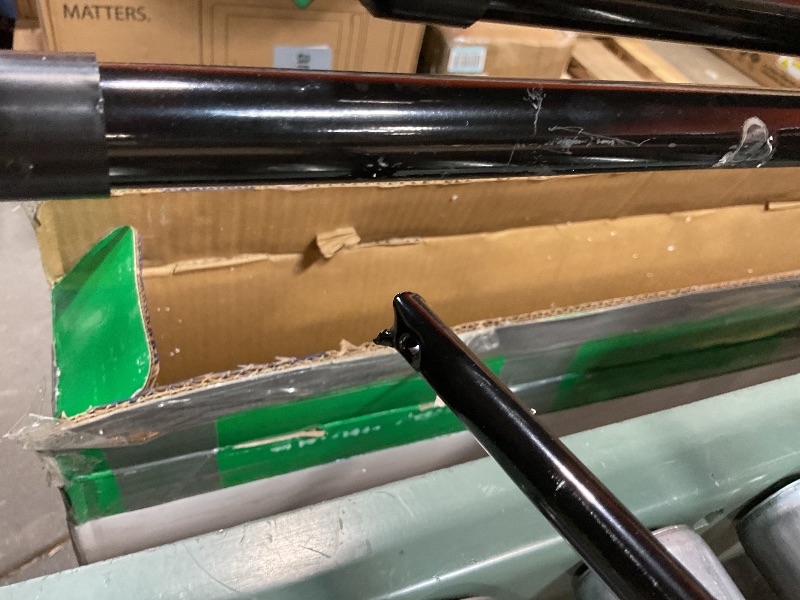 Photo 1 of **FRAME PIECE BROKEN ON ONE CHAIR**Simple Deluxe 2 Pack Folding Chairs with Leather Padded Cushion Seats & Durable Metal Frame, Foldable, Portable, Commercial Event Seat, Indoor Outdoor for Parties, Home, Office, Classic Black