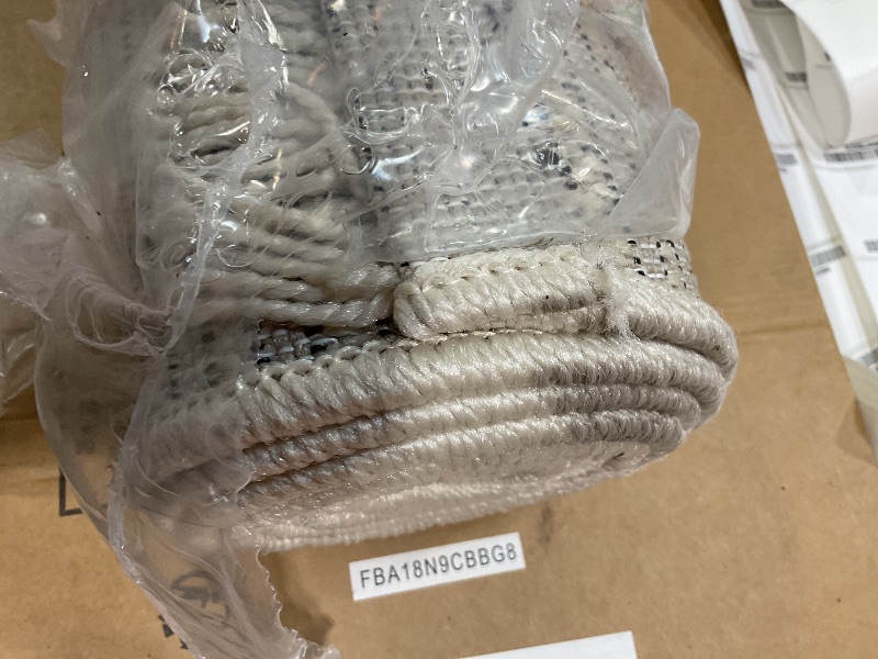 Photo 1 of **DIRTY FROM TRANSPORT **Loloi Amber Lewis Malibu Collection MAB-04 Beige/Dove 6'-4" x 9'-2" Area Rug