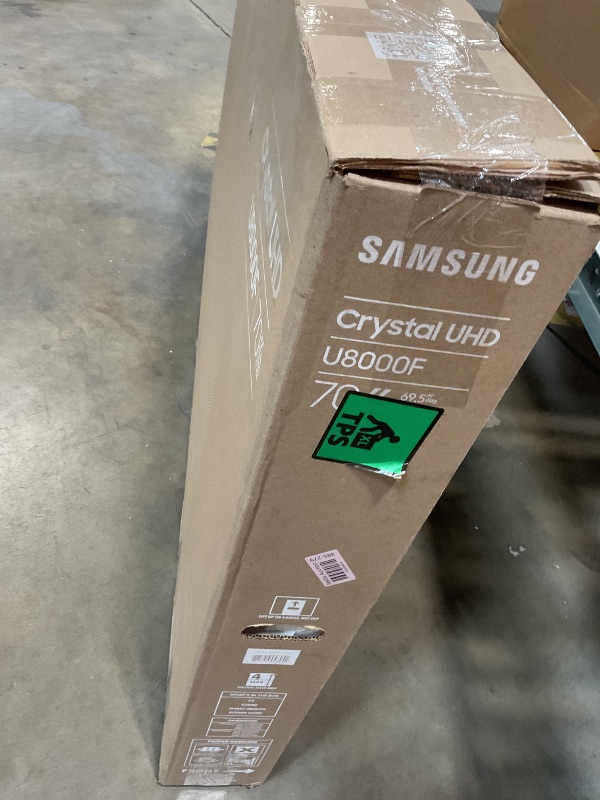 Photo 1 of **MAJOR DAMAGE TO SCREEN. MISSING REMOTE. SELLING FOR PARTS. **Samsung 70-Inch Class Crystal UHD U8000F 4K Smart TV (2025 Model) Endless Free Content, Crystal Processor 4K, MetalStream Design, Knox Security, Alexa Built-in
