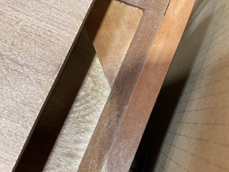 Photo 1 of **MINOR DAMAGE TO BOTTOM CORNER. DIRT**Tribesigns Solid Wood End Table, Fully Assembled Narrow Side Table with Drawers, Pre-Assembled Nightstand Slim Bedside Table for Small Spaces, Living Room, Bedroom, Brown