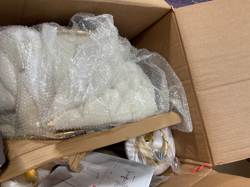 Photo 1 of **2 BOXES**VECELO Bar Stools Set of 4, Modern Luxury Velvet Woven Counter Height Stools with Back and Arm, Gold Metal Leg & Base, 360 Swivel Bar Chair for Pubs Dining Room, White