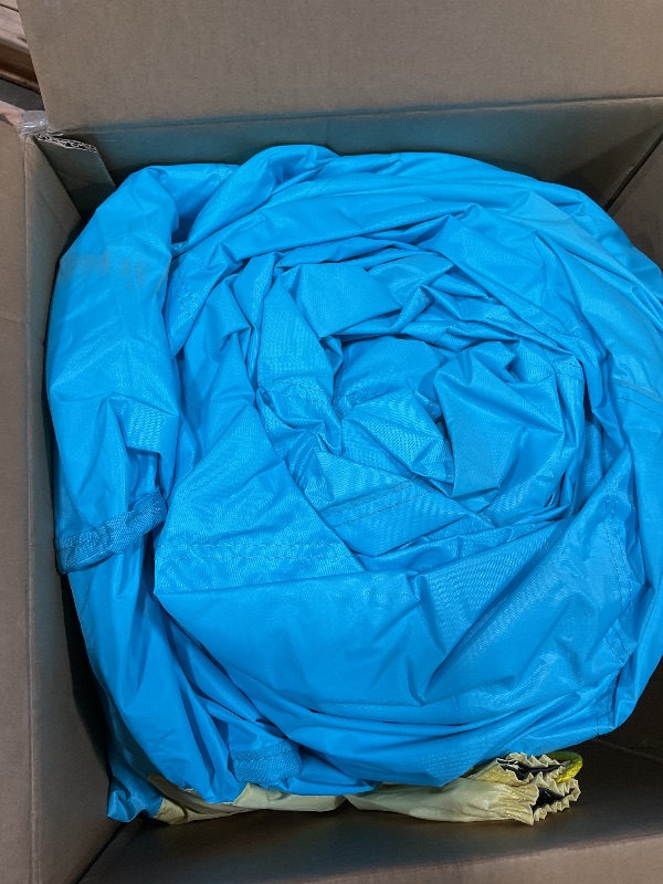 Photo 1 of **2 BOXES**Easyair Large Bounce House for Big Kids, 14.8 x 14.5 FT Inflatable Bouncer Jumper Slide with 650W Blower, Basketball Hoop, Throw Ball Game, Ball Pits (Pink, 177" L x 174" W x 94" H)