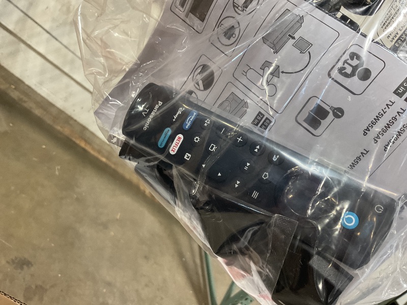 Photo 1 of **MAJOR DAMAGE TO SCREEN. SELLING FOR PARTS **Panasonic W95 Series 65-inch Mini LED 4K Ultra HD Smart Fire TV, Sport Stadium Mode, ATSC3.0, Dolby Vision IQ, Dolby Atmos, HDR10+ Adaptive, Press and Ask Alexa, 144Hz, Wall-mountable - 65W95AP