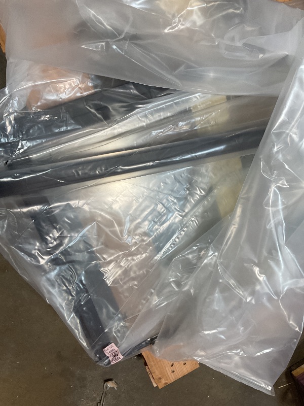 Photo 1 of **SELLING FOR PARTS AS PARTIAL SET. MISSING HARDWARE**34-37" W x 72" H Pivot Swing Glass Shower Doors, 180° Rotating Retractable Bathroom Shower Door, Frameless Sliding Extended Bypass Shower Door with 3/16"(5mm) Clear SGCC Tempered Glass Matte Black