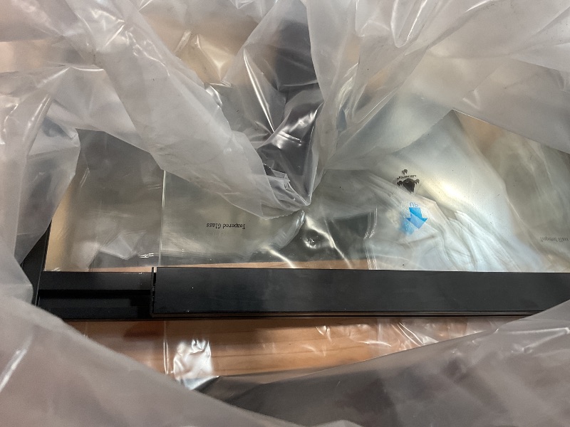 Photo 1 of **SELLING FOR PARTS AS PARTIAL SET. MISSING HARDWARE**34-37" W x 72" H Pivot Swing Glass Shower Doors, 180° Rotating Retractable Bathroom Shower Door, Frameless Sliding Extended Bypass Shower Door with 3/16"(5mm) Clear SGCC Tempered Glass Matte Black