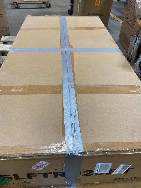 Photo 1 of **MISSING HARDWARE. MINOR USE WEAR**SereneLife Folding Treadmill - Foldable Home Fitness Equipment with LCD for Walking & Running, 6 MPH Speed, 1HP Motor, Cardio Machine, 4 Manual Incline Levels, 12 Programs, Bluetooth, 265lbs Capacity