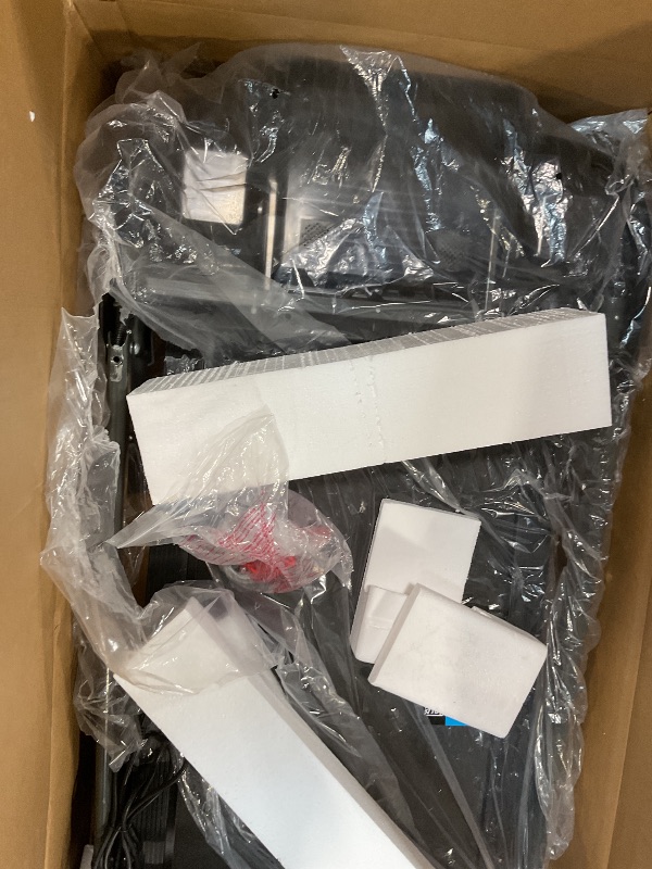 Photo 1 of **MISSING HARDWARE. MINOR USE WEAR**SereneLife Folding Treadmill - Foldable Home Fitness Equipment with LCD for Walking & Running, 6 MPH Speed, 1HP Motor, Cardio Machine, 4 Manual Incline Levels, 12 Programs, Bluetooth, 265lbs Capacity