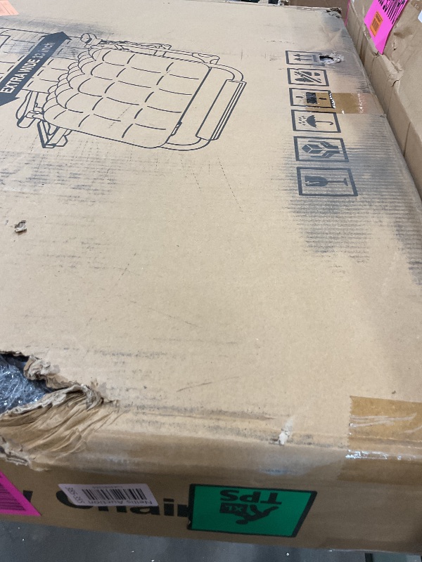 Photo 1 of **MAJOR TEAR ON COVER. SCRAPE ON FRAME**Suteck Oversized Zero Gravity Chair,33In XXL Lounge Chair w/Removable Cushion&Headrest, Reclining Camping Chair w/Upgraded Lock and Footrest, Reclining Patio Chairs Recliner for Indoor Outdoor,500LBS