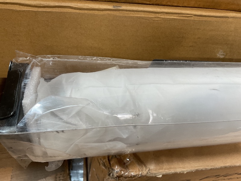 Photo 1 of **MISSING HARDWARE. DIRT**AOSKY Blackout Roller Shades Cordless Blinds for Windows, Free-Stop Shades with Valance, Thermal Insulated Fabric, UV Protection, Natural Woven Blinds for Home and Office (70" W x 72" H, White)