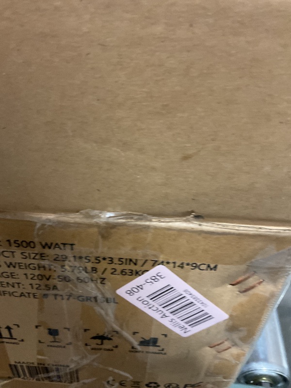 Photo 1 of **FOR PARTS ONLY/NON-FUNCTIONAL** Powerscale 1500W Outdoor Heaters for Patio with 36H Timer, 0.5 Sec Instant Heating, Memory Function, Outdoor Heater, Black – Perfect Outdoor Heaters for Patio & Backyards