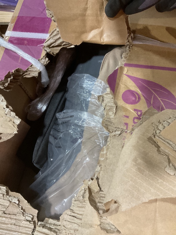 Photo 1 of **SMALL SCRATCH AND HOLES NEAR TOP CAP**PURPLE LEAF 12FT Cantilever Outdoor Umbrellas Large Patio Umbrella Hanging Double Top Square Offset Umbrella with 360°Rotation Tilting Umbrella Outdoor Patio, Taupe