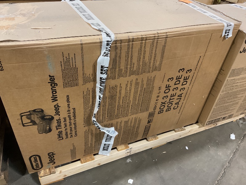 Photo 1 of **3 BOXES**Little Tikes - Jeep® Wrangler 53" Toddler/Twin Bed - Red