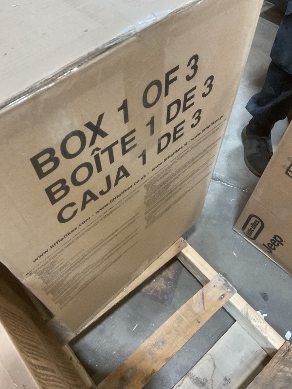 Photo 1 of **3 Boxes** tle Tikes - Jeep® Wrangler 53" Toddler/Twin Bed - Red