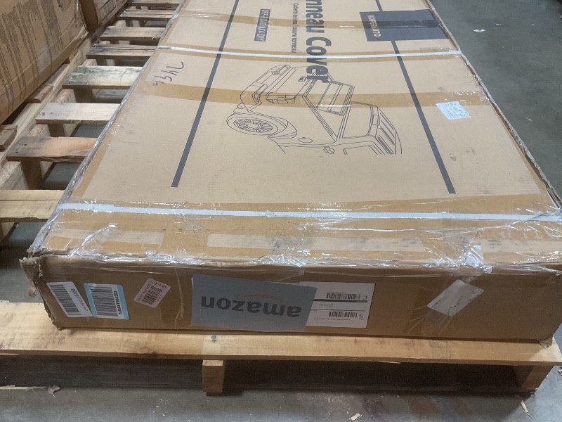 Photo 1 of **MISSING INSTALLATION ACCESSORIES ** KUIPERAUTO Fiberglass Tri Hard Tonneau Cover Fleetside Compatible with 2002-2025 Dodge Ram 1500 Classic & New Body/Ram 2500 3500 (w/o Ram Box)-6.5 FT Bed On Top 76.3 inch Truck Bed Cover