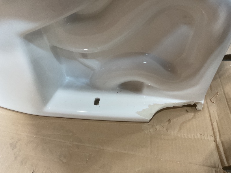 Photo 1 of **MINOR DAMAGE TO BACK OF BASE**TOTO Drake Elongated TORNADO FLUSH Toilet Bowl, WASHLET+ Ready, Cotton White - C776CEGT40#01