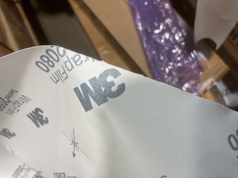 Photo 1 of **PARTIAL ROLL**3M 2080 Series G12 Gloss Black Dual Cast Thick Vinyl Car Wrapping Film - 5ft x 7ft - 35sq ft - Bubble Free Vehicle Sheet Roll