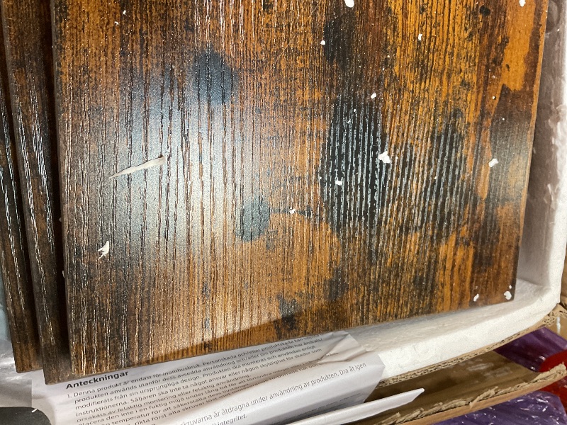 Photo 1 of **ONE PIECE IS DAMAGED **HOOBRO Corner Bookshelf, 6-Tier L-Shaped Bookcase, Industrial Open Display Shelf Tall Storage Organizer, Vertical Storage Rack, for Living Room, Home Office, Rustic Brown and Black BF61SJ01