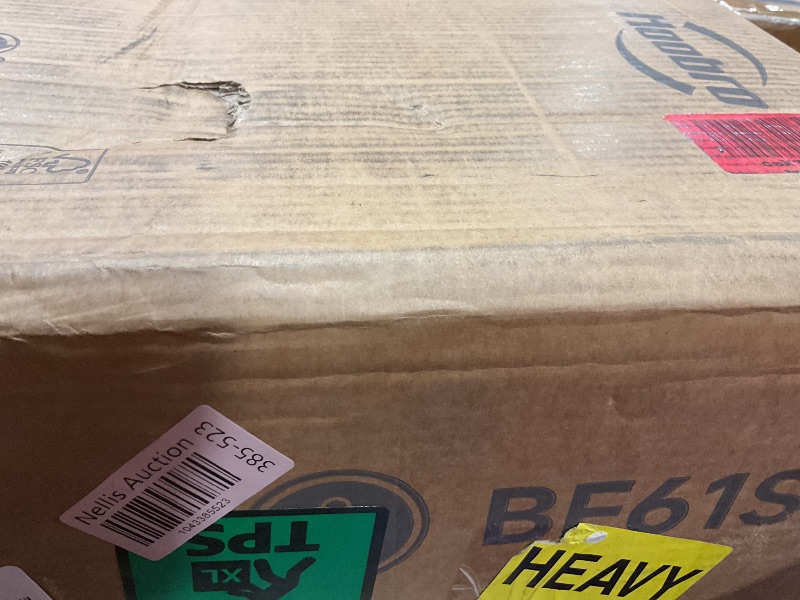 Photo 1 of **ONE PIECE IS DAMAGED **HOOBRO Corner Bookshelf, 6-Tier L-Shaped Bookcase, Industrial Open Display Shelf Tall Storage Organizer, Vertical Storage Rack, for Living Room, Home Office, Rustic Brown and Black BF61SJ01