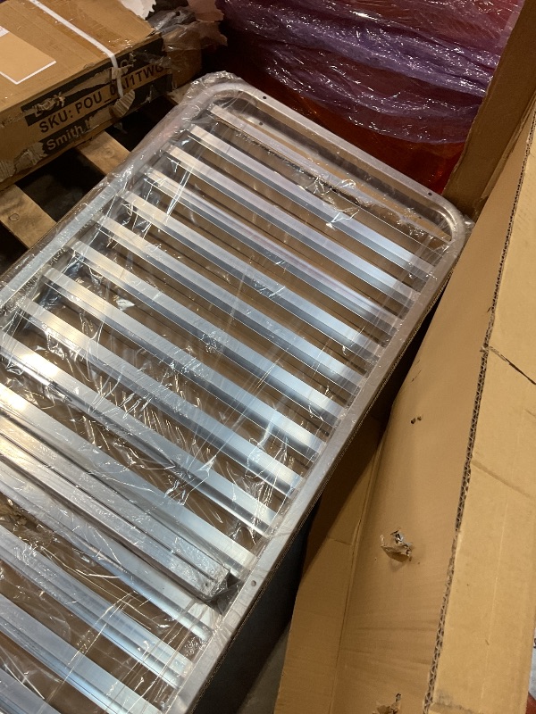 Photo 1 of **MISSING 3 WHEELS AND HARDWARE**Winco Aluminum Sheet Pan/Bun Rack, 3" Spacing, 20 Tier