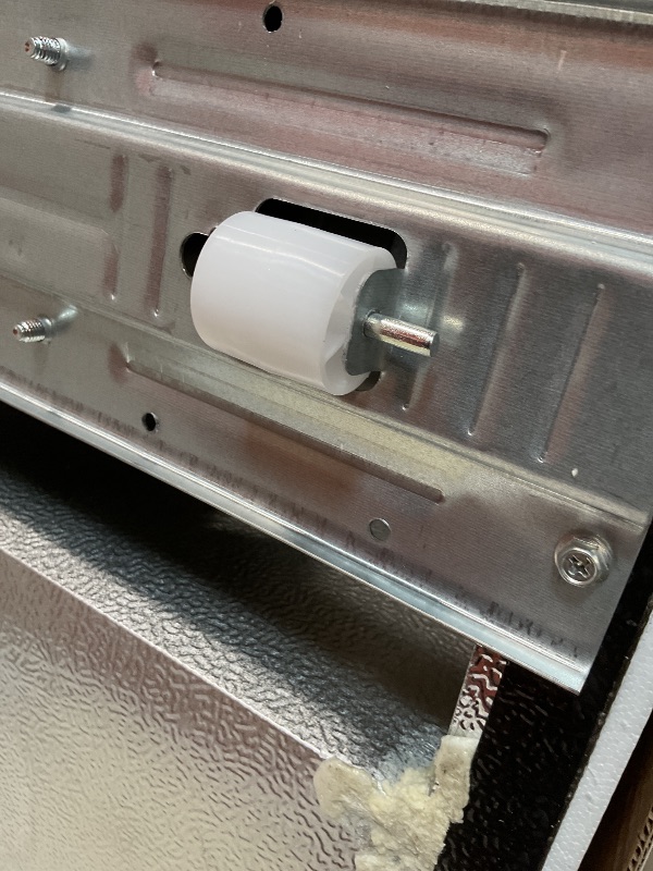 Photo 1 of **MINOR DENT ON CORNER**Frigidaire EFR753, 2 Door Apartment Size Refrigerator with Freezer, Retro Chrome Handle, 7.5 cu ft, Platinum Series, Stainless steel, 7.5