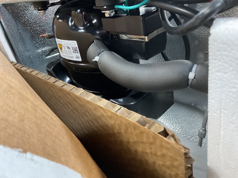 Photo 1 of **MINOR DENT ON CORNER**Frigidaire EFR753, 2 Door Apartment Size Refrigerator with Freezer, Retro Chrome Handle, 7.5 cu ft, Platinum Series, Stainless steel, 7.5