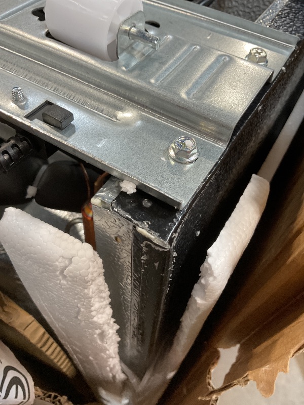 Photo 1 of **MINOR DENT ON CORNER**Frigidaire EFR753, 2 Door Apartment Size Refrigerator with Freezer, Retro Chrome Handle, 7.5 cu ft, Platinum Series, Stainless steel, 7.5