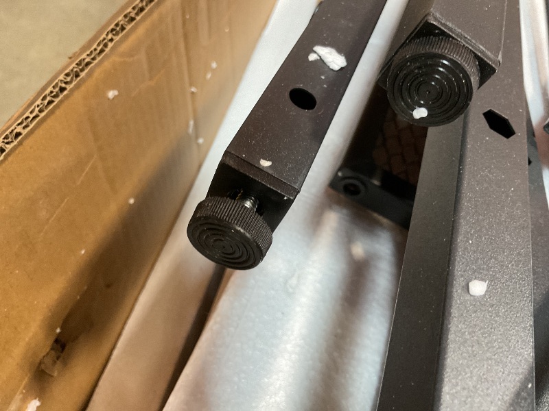 Photo 1 of **SELLING FOR PARTS. MISSING HARDWARE **Aheaplus Desk with LED and Outlets, Gaming Desk with Hutch, 47.2'' Computer Desk with Drawers, Reversible office desk with storage bookshelf Large Workstation Desk with Shelf, Desk for Home, Black Oak