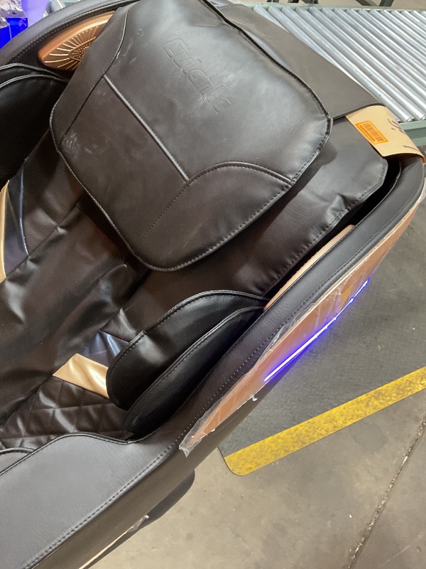 Photo 1 of **MINOR SCRATCHES AND HOLES**Culanta Massage Chair Full Body, Zero Gravity SL-Track Shiatsu Massage Recliner Chair with Body Scan, Airbags, Foot Rollers, Deep Yoga Stretch, Heating (U1-Black)