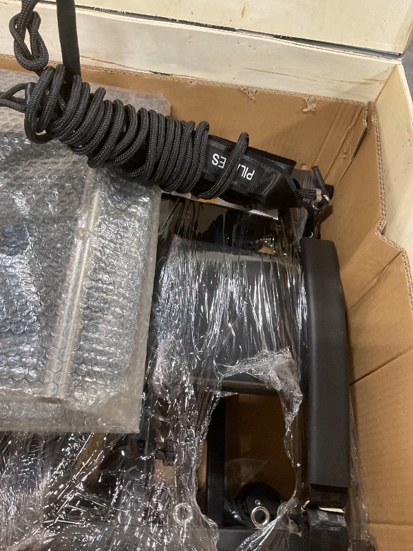 Photo 1 of **DIRTY FROM TRANSPORT **Pilates Reformer Machine - Foldable Pilates Reformer for Home Gyms Pilates Equipment for Home Workouts- Weight Capacity Up to 330Lbs (Black)