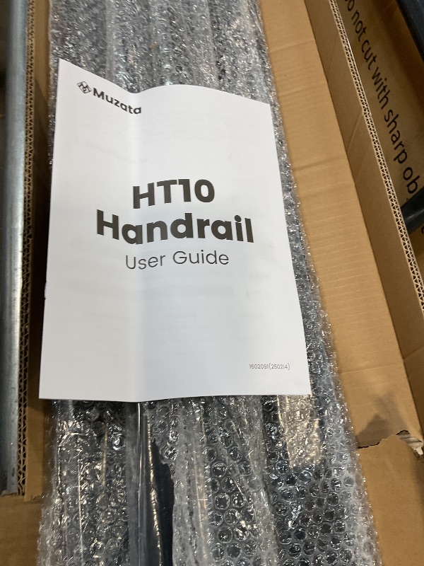 Photo 1 of **RAILS ONLY**Muzata 4Pack 6'6" Black Cable Railing Handrail Rectangular Stainless Steel Handrail for Cable Railing System Top Rail Deck Stair Indoor Outdoor Length Adjustable with Paper User Guide