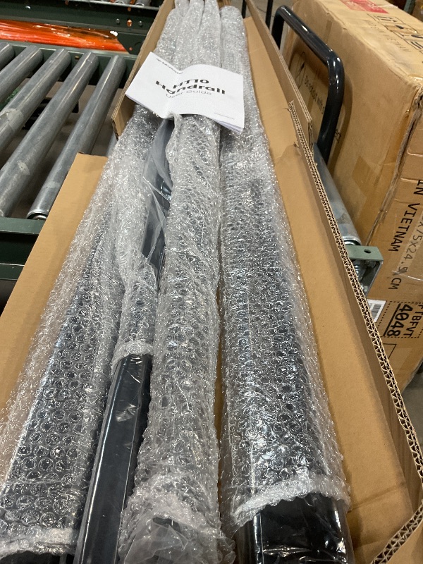 Photo 1 of **RAILS ONLY**Muzata 4Pack 6'6" Black Cable Railing Handrail Rectangular Stainless Steel Handrail for Cable Railing System Top Rail Deck Stair Indoor Outdoor Length Adjustable with Paper User Guide