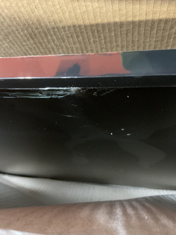 Photo 1 of **MAJOR DAMAGE TO SCREEN. SELLING FOR PARTS**SAMSUNG 55-Inch Class QLED 4K LS03D The Frame Series Quantum HDR Smart TV w/Dolby Atmos, Art Mode, Anti-Reflection, Customizable Frame, Slim Fit Wall Mount with Alexa Built-in (QN55LS03D, 2024 Model)