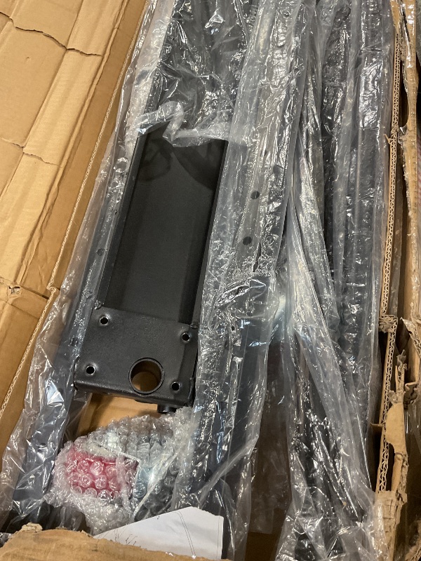 Photo 1 of **SELLING FOR PARTS. MISSING INE WHEEL**INNOVART Folding Table Cart, Black Table Rack for 60” Round Tables and Oblong Tables, Heavy Duty Table Trolley Desk Trolley, Metal Frame Rolling Caster, Party Event Hotel Furniture, 10 Table Capacity