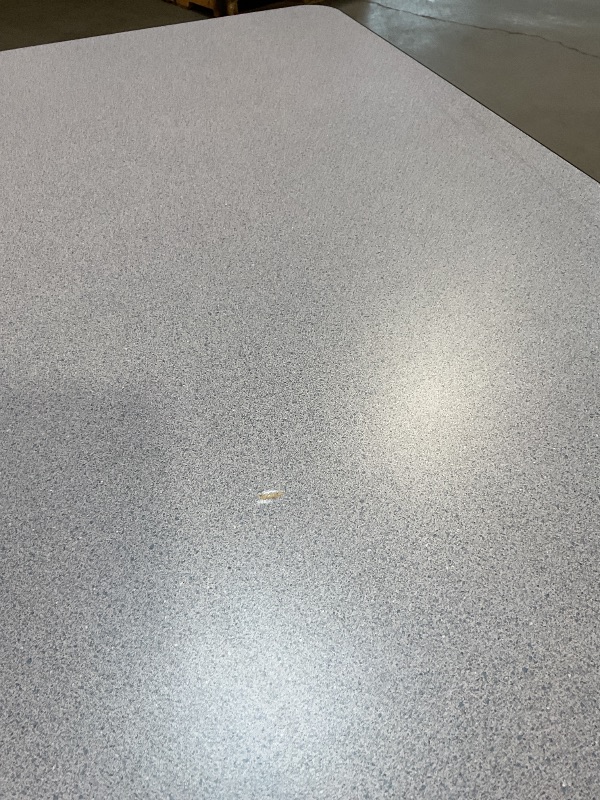 Photo 1 of **LEG HOLDER COMING LOOSE**DENT. SCRAPES AND SCRATCH FROM TRANSPORT **Correll 24" x 60" Gray Granite Thermal-Fused Laminate Top Folding Seminar Table with Panel Legs