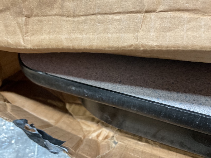 Photo 1 of **SCRAPE DAMAGE ON BOTH ENDS**60" Gray Granite Thermal-Fused Laminate Top Folding Seminar Table with Panel Legs