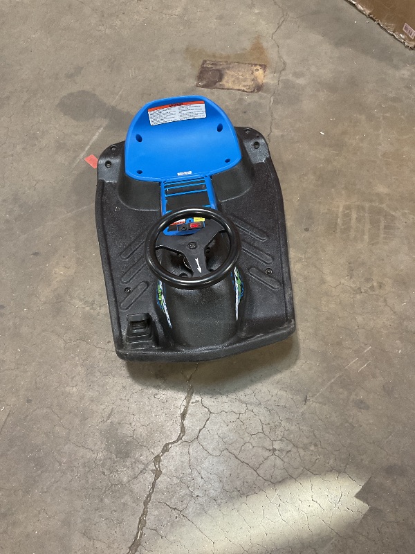 Photo 1 of **MISSING CHARGER CORD AND FLAG. MINOR USE WEAR**Razor Crazy Cart Shift Electric Go Kart for Kids Ages 6+ - 12V Drifting System, High/Low Speed Switch, Simplified Drifting, Riders up to 120 lbs, Black/Blue