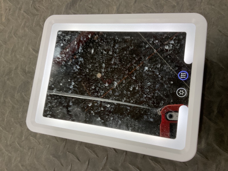 Photo 1 of **DIRT**Heated Shower Mirror Fogless for Shaving, Anti Fog Shower Mirror with Light, 5000mAh Rechargeable Large 12.5×8" Fog Free Mirror for Shaving with Razor Holder for Men & Woman, Removable, NO-Drilling